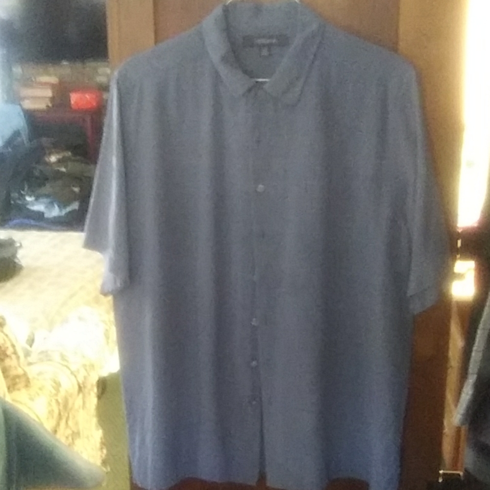 Men's short sleeve blue drift & barrow shirt